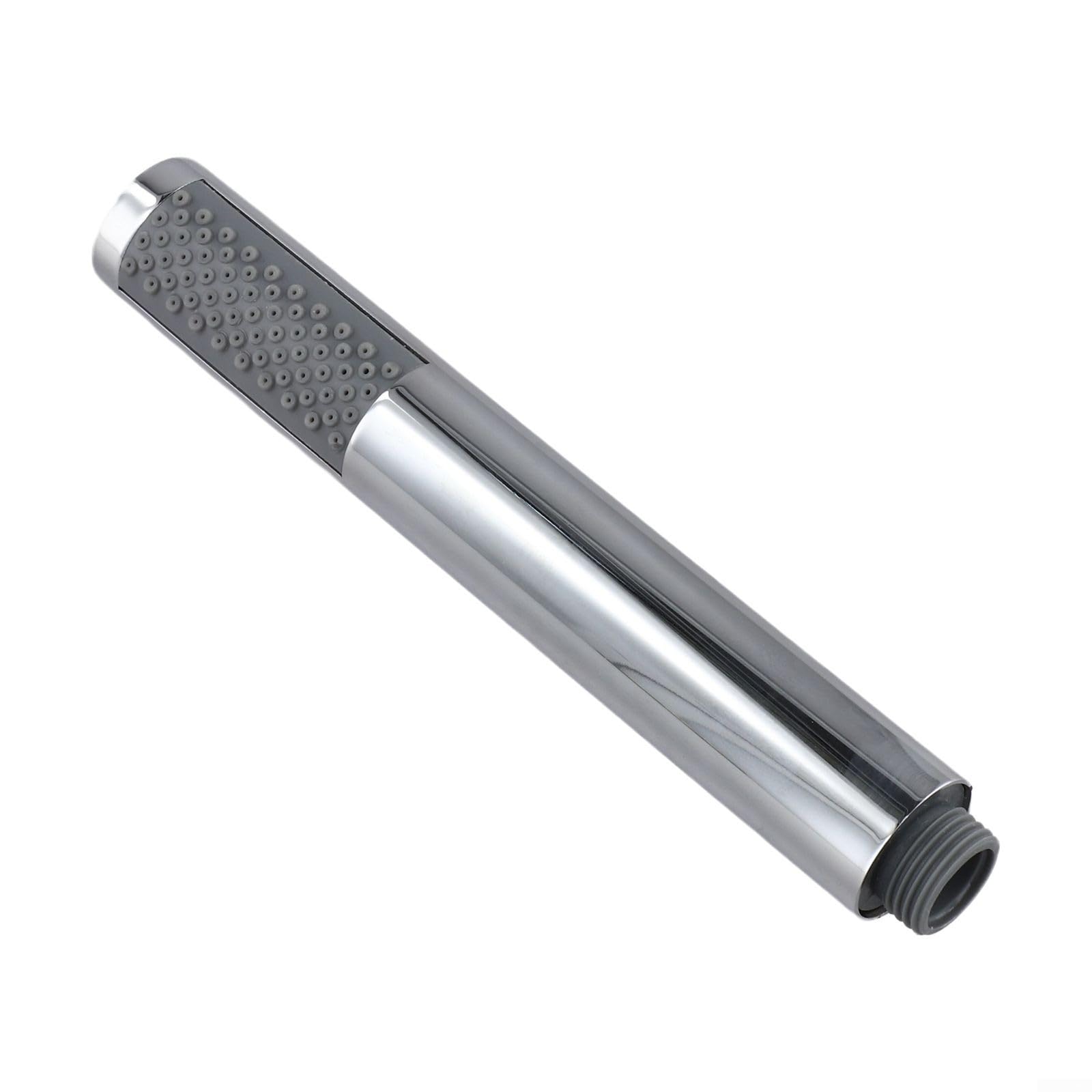 Doccetta a mano con 67 ugelli anticalcare, risparmio idrico, in acciaio inox, soffione sottile, cromato, design finitura per bagno, compatibile con standard G1/2 (cromato)