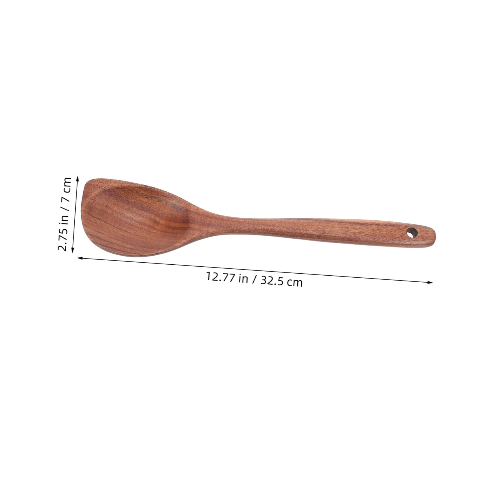 ABOOFAN 4 Piezas Cuchara de bocina de teca japonesa cuchara de madera antiadherente cucharones de madera para cocinar cucharón de sopa Marrón