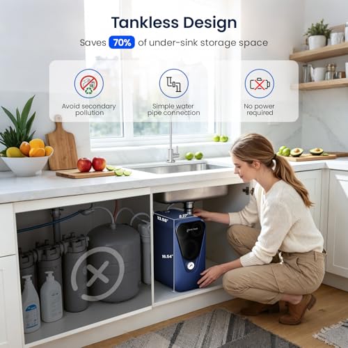 GLACIER FRESH GFU03 Electric-Free Reverse Osmosis Water Filter 800 GPD - image 3