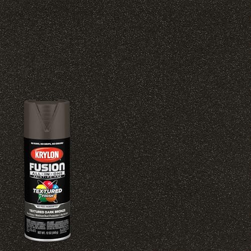 Image of Krylon Fusion All-In-One Adhesive Spray Paint for Indoor /Outdoor Use, 12 oz, Dark Bronze