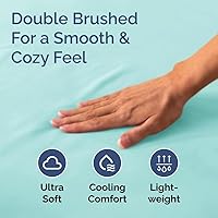 Vista 323 de King Fitted Bed Sheet - Bottom Single Fitted Sheet Only - Ultra-Soft Hotel Luxury Bedding w/ 8-16 Inch Deep Pockets - Breathable, Cooling & Wrinkle