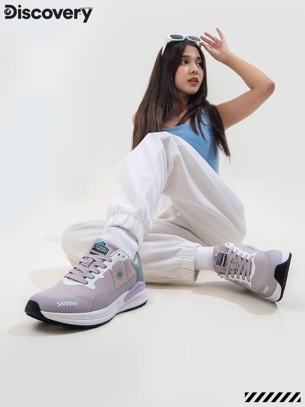 Image of Bacca Bucci Discovery Globe Sneakers for Women Lightweight Running Shoes with 95-Density Rebound Insock, Rubber Outsole & Stylish Design