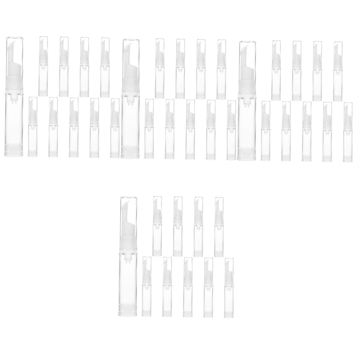4 set di bottiglie ricaricabili Airless Pump per viaggi, flaconi cosmetici per lozione e fondotinta per leak e pratici, 10 pezzi * 4