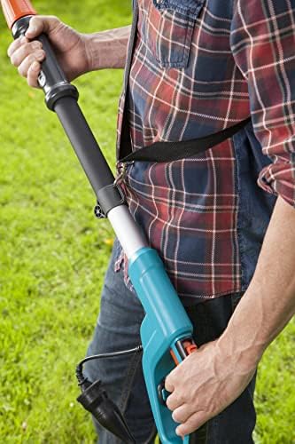 Bild 3 - Gardena Teleskop-Hochentaster TCS Li-720/20: Elektrische Astsäge mit 720 W und 20 cm Schwertlänge, abwinkelbarer Kopf, Schneideanschlag, bis 4.40 m Reichweite, inkl. Tragegurt (8868-20)