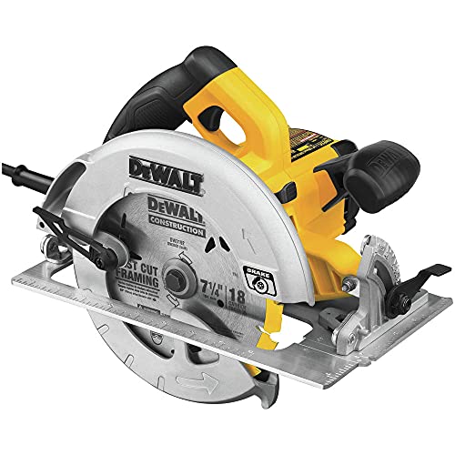 DEWALT Circular Saw, 7-1/4 inch, Pivoting with up to 57 Degree Bevel, Corded (DWE575SB) view 3