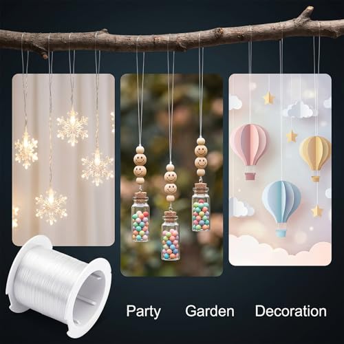 Amabro Hilo Invisible 5Pcs Nylon Transparente 600m x 0.15mm miniatura 7