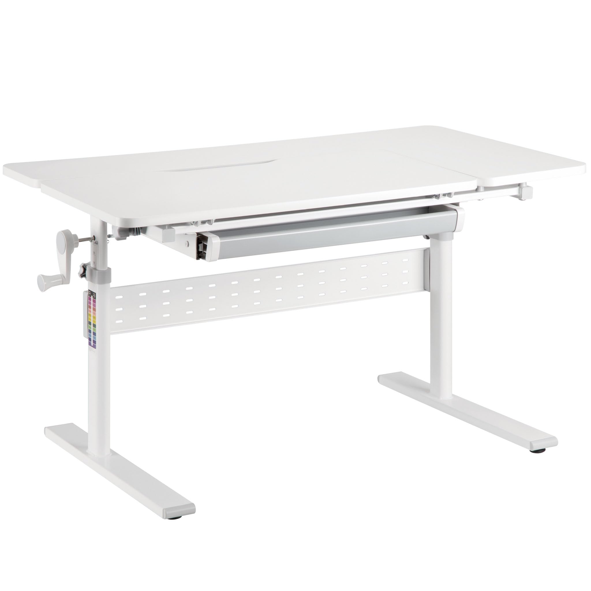 Scrivania per bambini 100x60cm regolabile in altezza e in inclinazione Con manovella
