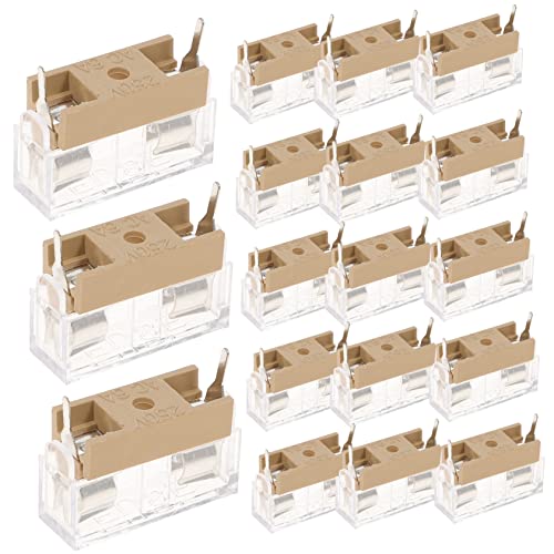 20pezzi Supporto Fusibili Per Montaggio Su Pannello Accessorio Per Pcb Con Guscio Ignifugo e Alta Conduttività Per Apparecchiature Elettriche Domestiche e Veicoli