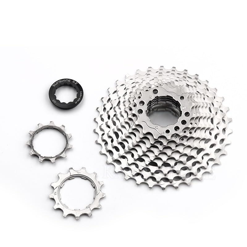 Cassettes Y PiñOnes Cassette Ultraligero for Bicicleta de Carretera, Volante de inercia de 11 velocidades y 12 velocidades, Rueda Libre de 11-28/32/34/36 Dientes Rueda Libre