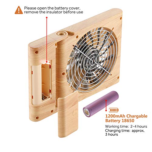 Hianjoo Ventilatore a Batteria, Ventilatore da