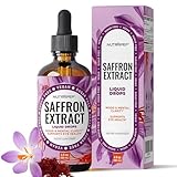 NutraPep Saffron Extract Drops - Pure Saffron Liquid Supplement for Mood, Focus & Antioxidant Support - Non-GMO Vegan Alcohol-Free Sugar-Free - 4 fl oz (120 mL)