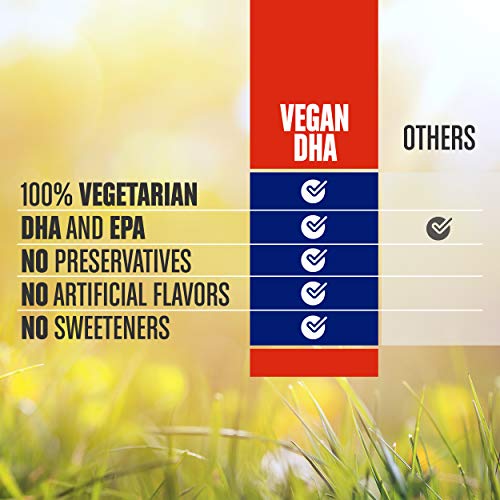 Vegan Dha Algae Oil Supplement (1 Fl Oz), Vegan Omega 3 With Dha + Epa, Plant Based Omega 3 Algal Oil (30 Servings), Omega 3 Vegan Supplement For Healthy Blood Flow, Algae Omega 3 Vegan Fatty Acids #TOP3