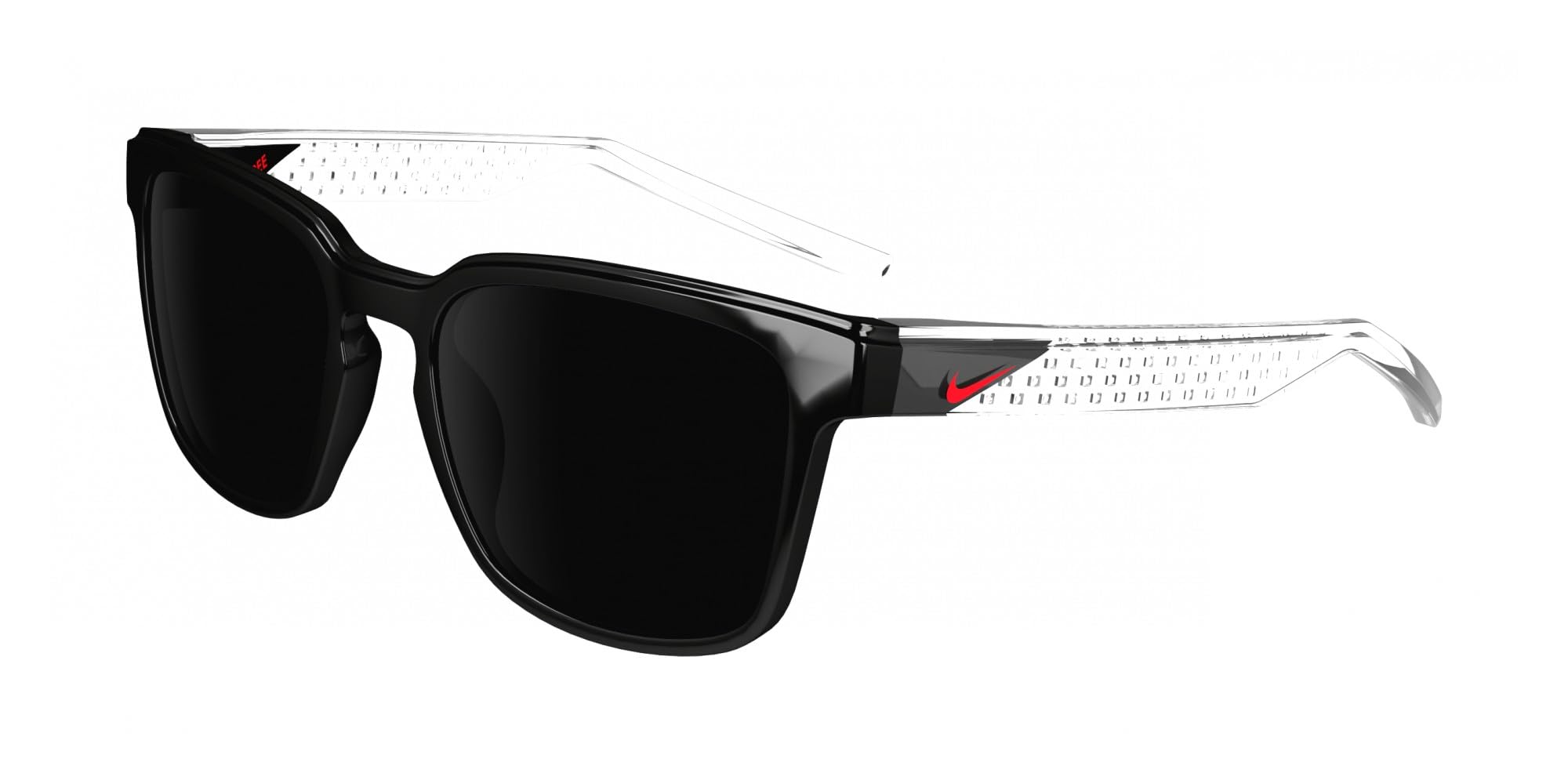 Nike Men's Green Man Livefree Iconic Ev24012 014 Sunglasses Bio-Inject Black Squared Normal Mirror