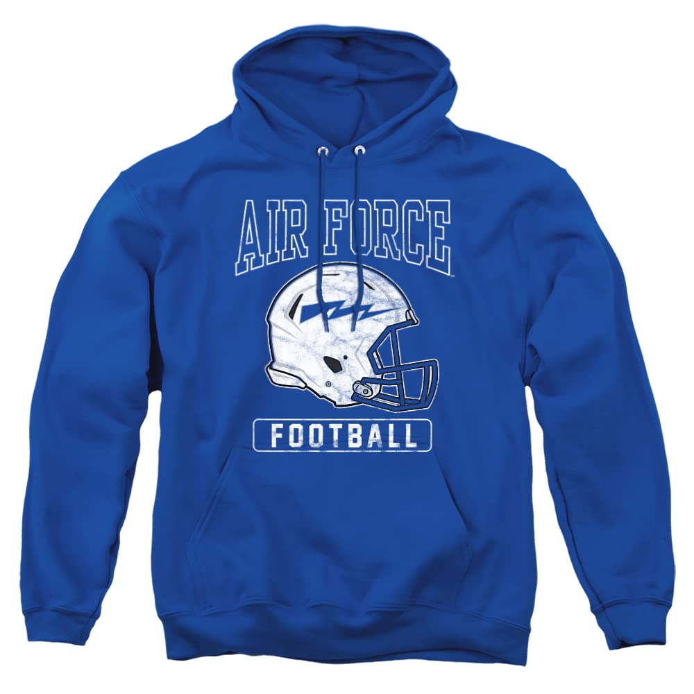 U.S. Air Force Academy Official Football Helmet Unisex Adult Pull-Over Hoodie, Royal Blue, X-Large