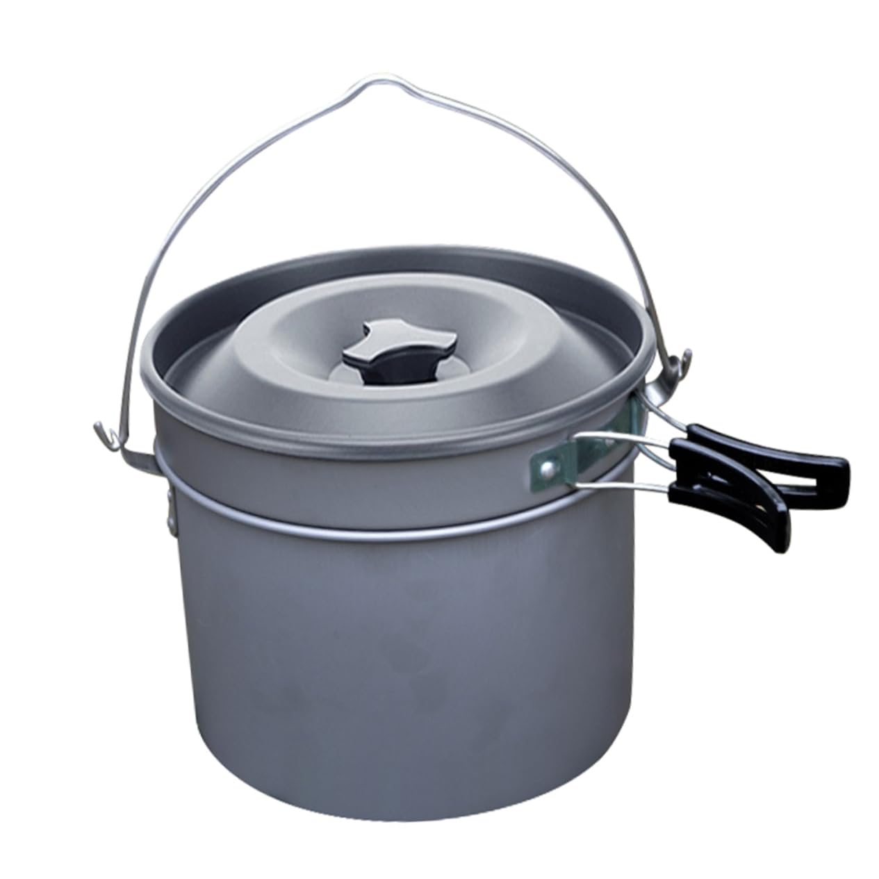 HANABASS 1 Satz Camping Kochtopf Set für Personen Leichtes und Tragbares Kochgeschirr für Outdoor Aktivitäten Schnelles Kochen und Hohe Temperaturbeständigkeit für und Reisen