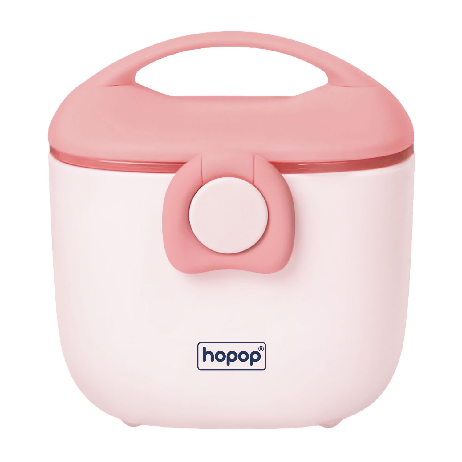 Hopop Baby Milk Powder Container | Multi-Functional Food Storage Container | First Feed Box with Scoop Spoon | BPA Free | 210 gm | Pink-image-24