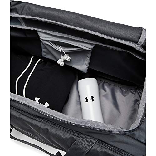 Under Armour Adult Undeniable Duffle 4.0 Gym Bag , Pitch Gray (012)/Silver , Medium