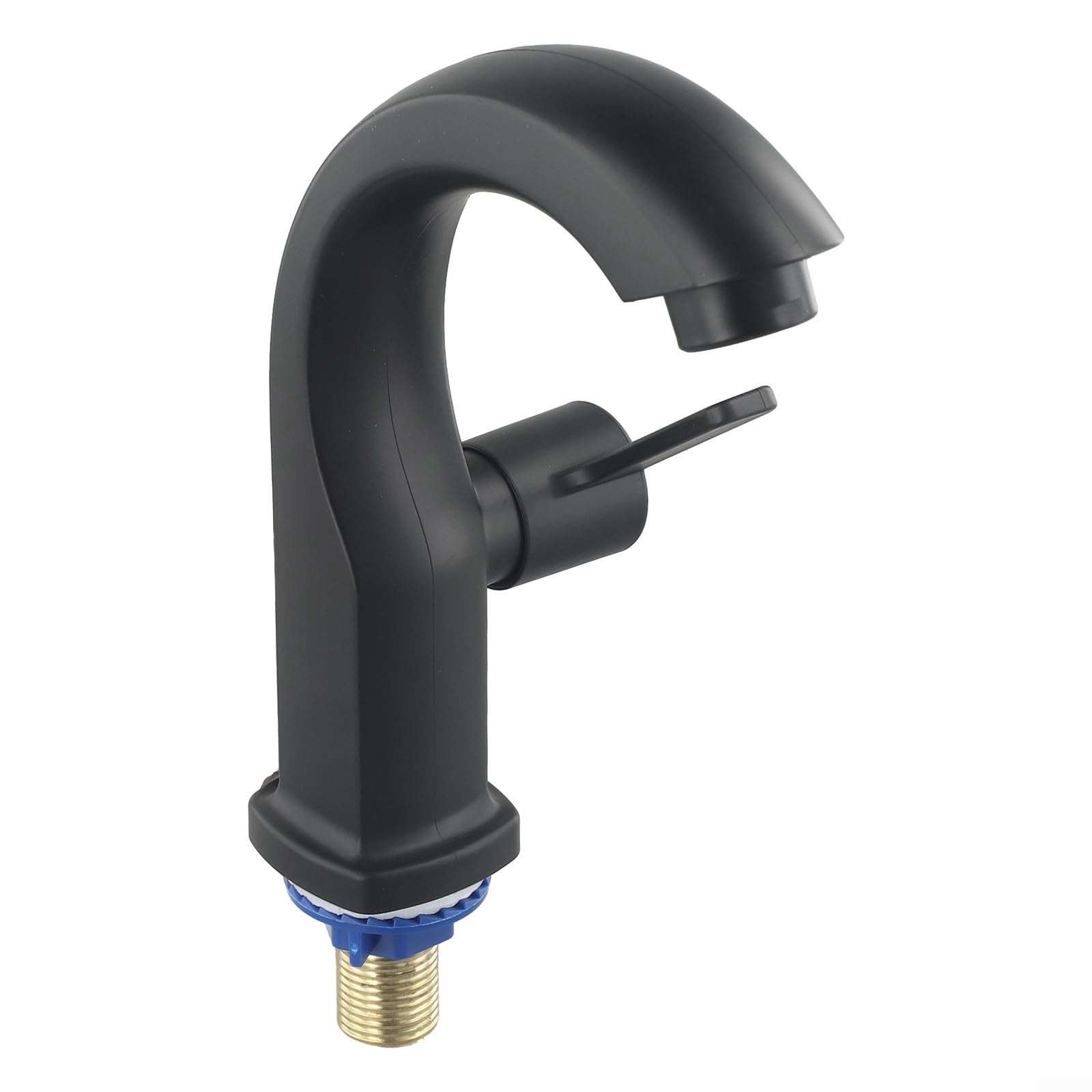 Whychstore Black Single Lever Hole Tap, Sink Faucet, Single Cold Tap With Energy-Saving Bubbler For Kitchens Bars Bathrooms Toilets(Black)