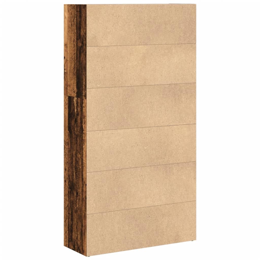 Generisch Bücherregal Altholz-Optik 80x30x152 cm Holzwerkstoff,Möbel,Regalsysteme,Bücherregale Bücherschränke-857947