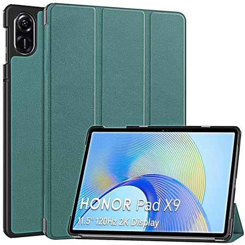 YRH for Honor Pad X9 Case 11.5 inch 2023, Slim Light Hard Shell Protective for Honor X9 Tablet Case, Darkgreen