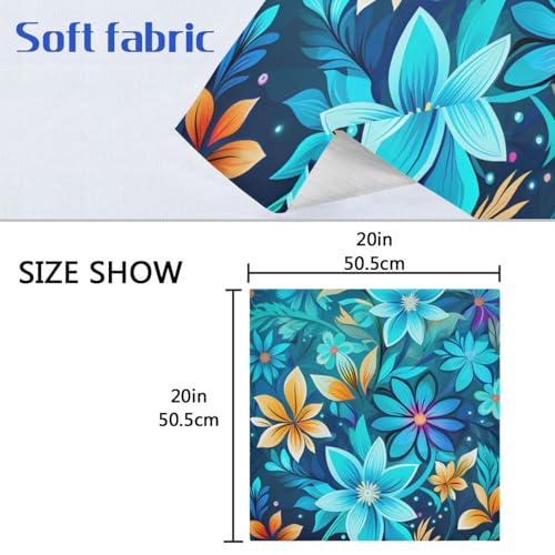 Servilletas de Tela con Flores Multicolor Pack x6 miniatura 6