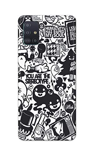 Image of Printed Hard Back Cover Case for Samsung Galaxy A51 | Samsung Galaxy A51 5G Back Cover (Mixed Cartoon) -702