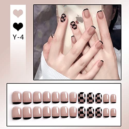 Press On Nails Long Coffin Bellarine Tapered full coverage glossy false Nails - Image 2