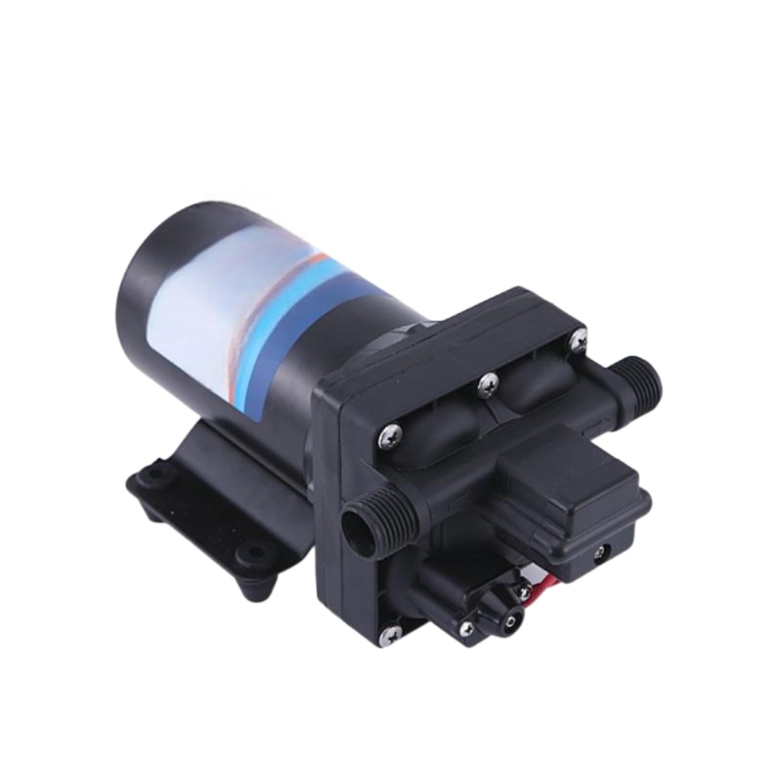 Mkhqst 12V 20.8L Miniature Dc Electric High-Voltage Diaphragm Pump 24V Sprayer Car Wash Irrigation Self-Priming Booster Water,Sturdy & Leak-Proof Construction(12V)