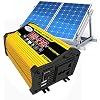Solar System, Portable Solar Panel Kit, 4000W Inverter with 2 USB Ports, 30A Solar Charge Controller, LED Screen Display, Fast Charging for Supply