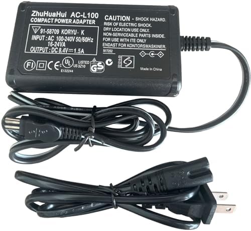 AC Adapter Charger For Sony Handycam CCD-TR416 TR516 TR716 TR67 Camcorders - 8.4V Power Supply