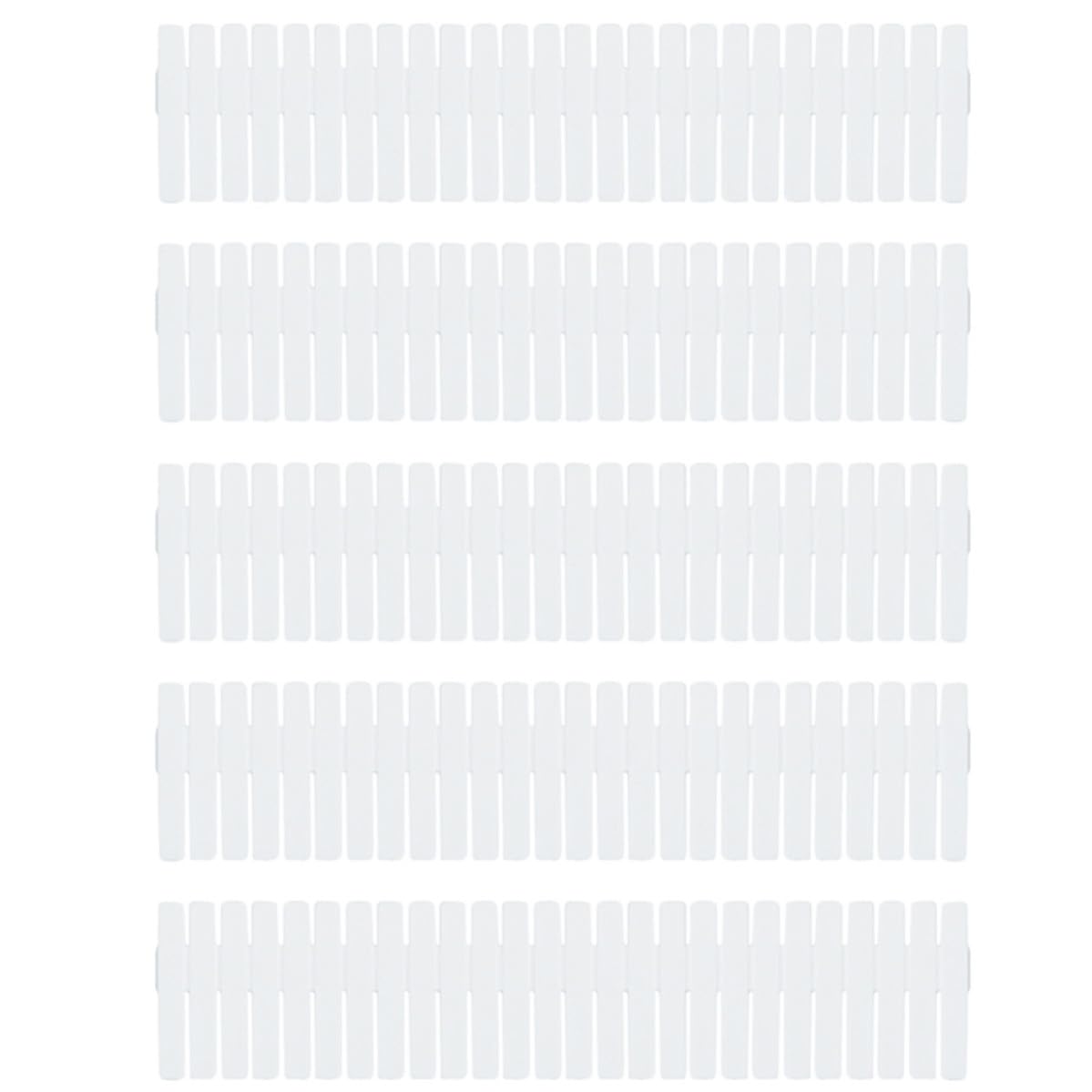 Divisores para cajones y estantes de plástico ajustables Mipcase con clip de 20 unidades