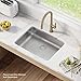 KRAUS Dex 25-inch Undermount 16 Gauge Stainless Steel Single Bowl ADA Kitchen Sink, KA1AS25B