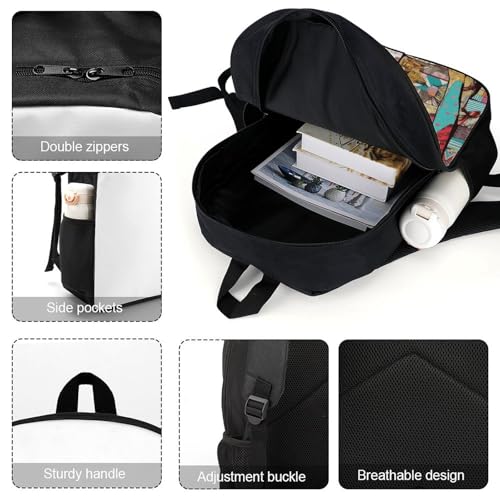 Mochila de hombro impermeable con diseño de gato miniatura 4