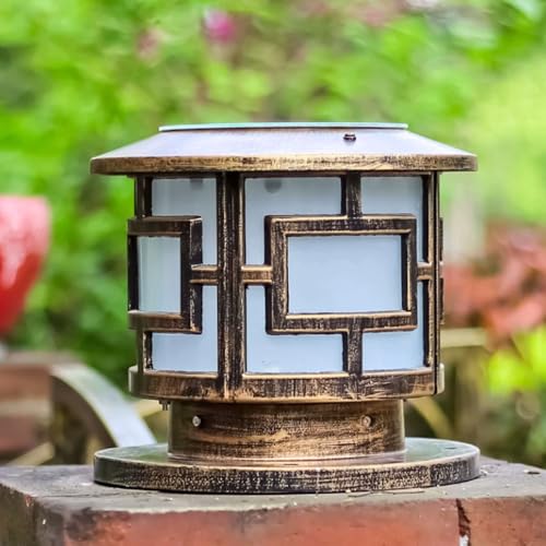 Lámpara solar para poste resistente al agua para iluminar caminos oscuros 6