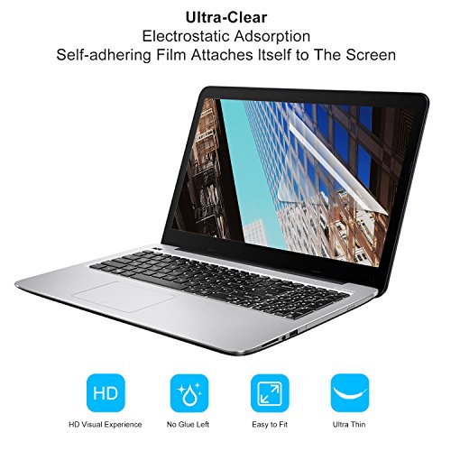 [2Pcs Pack] 15.6-Inch Laptop Crystal Clear Screen Protector, Notebook Computer Screen Guard Protector Compatible With Hp/Dell/Asus/Acer/Sony/Samsung/Lenovo/Toshiba Etc, Display 16:9 (2-Pieces/Pack) #TOP4
