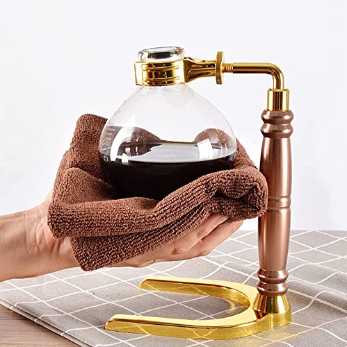 XYLXJ Siphon für 3 Tassen, Siphon, Kaffeemaschine, japanischer Stil, Vakuum, Glas, Siphon, Topf, Perkolatoren, Gold… – Bild 7