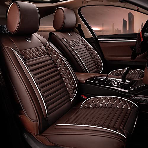 Aoyade Housse de siège de Voiture pour Opel Corsa 2007-2020, 2 sièges Housse de Sieges Auto, Airbag Compatible Respirant Lavable et Facile à Installer Le café