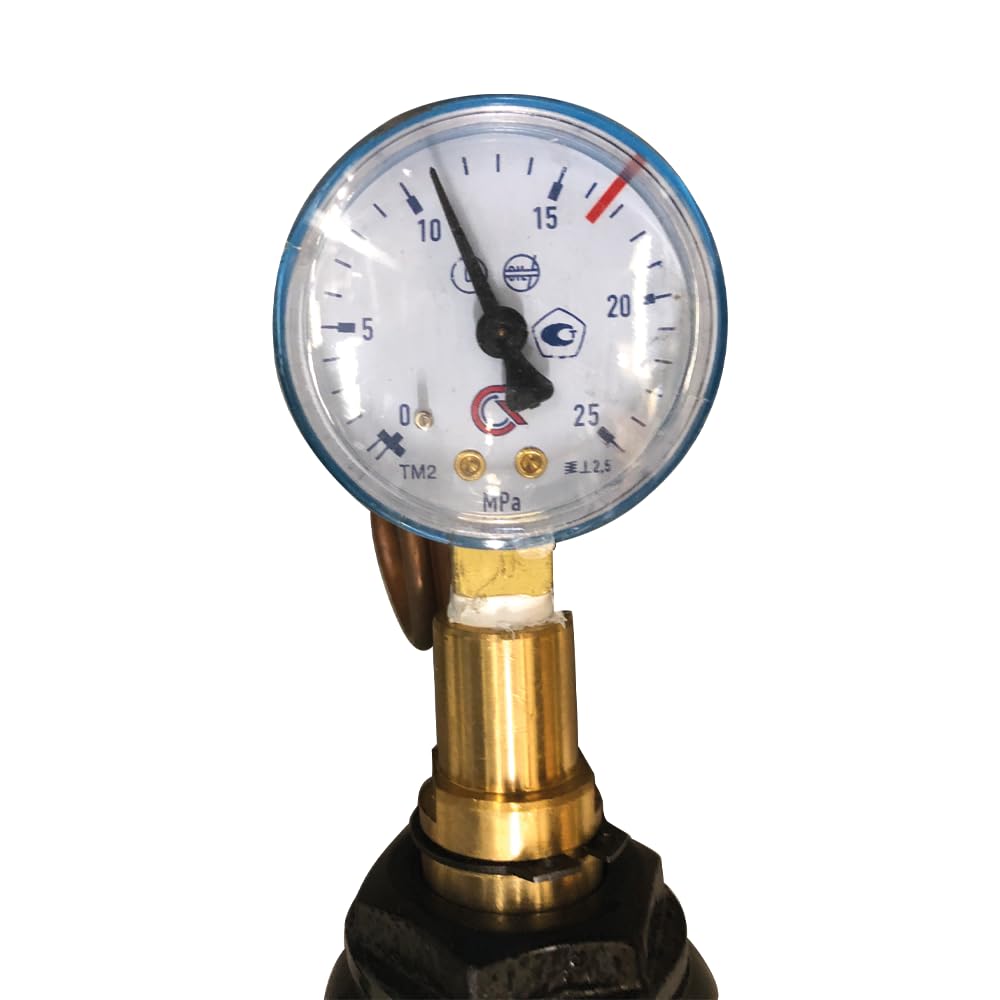 3S SuperSamaStore Pompa Idraulica Pulisci Capillari, Pompa Portatile con Manometro per Pulizia e Sblocco Capillari o Tubazioni in Rame, Strumento Professionale per Pulire Tubi di Circuiti Refrigerati