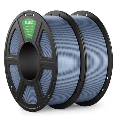 Image of PLA PRO Filament 1.75mm, Stronger Toughness 3D Printer Filament 2KG, PLA Filament Dimensional Accuracy + /- 0.02 mm, Neatly Wound, Fits Most FDM 3D Printer, Blue Grey