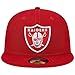 New Era Men's Scarlet Las Vegas Raiders Super Bowl XVIII Main Patch 59FIFTY Fitted Hat