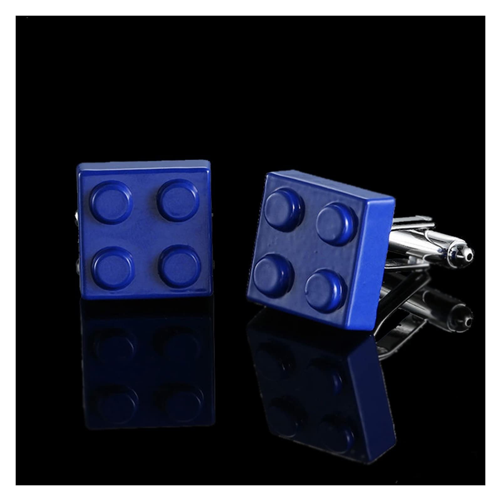 Anzug Manschettenknöpfe Männer Manschettenknöpfe Blauer Kristall Manschettenknopf Hemd Manschetten Anzug Zubehör Hochzeit Schmuck Hemd Manschettenknöpfe (Metal Color : 20)