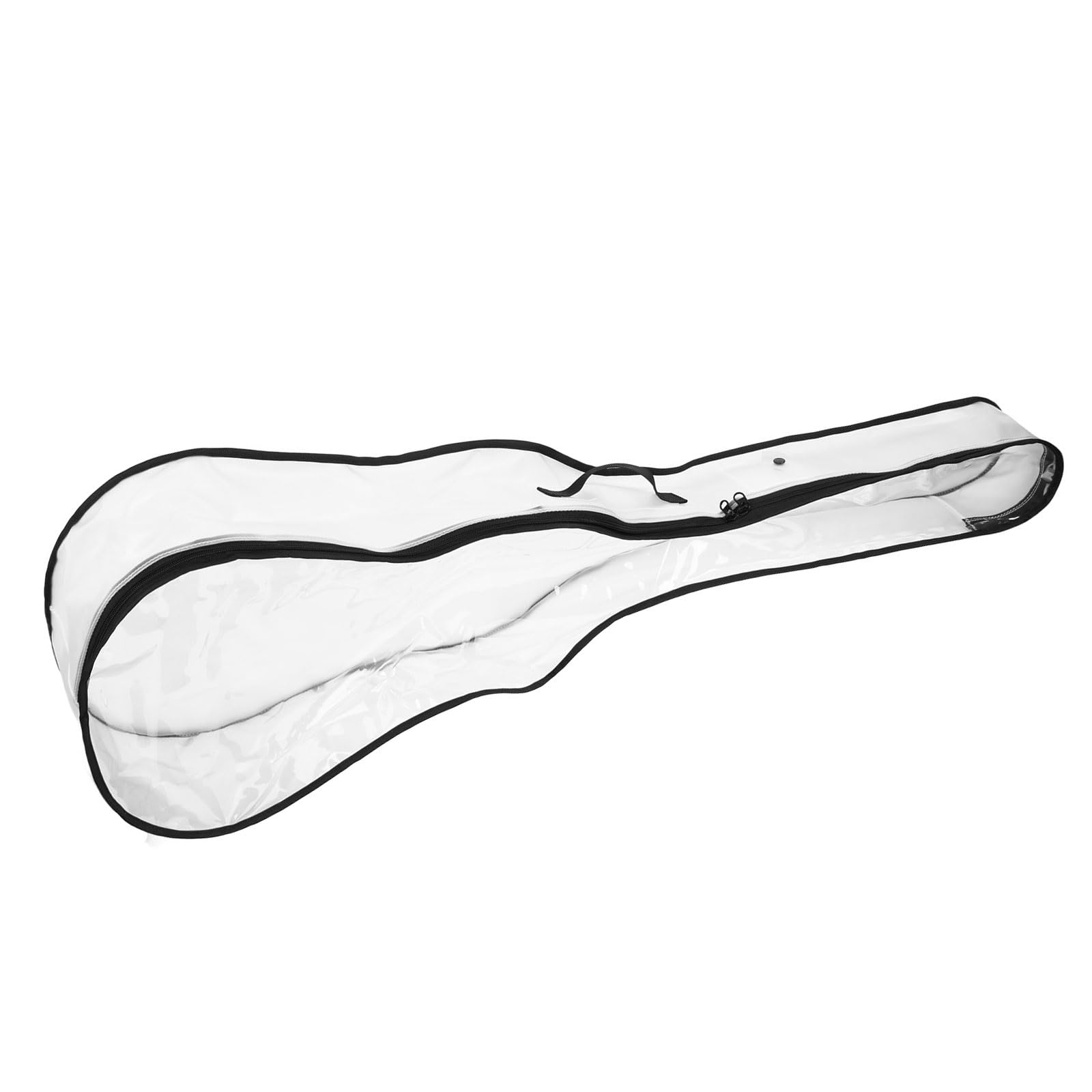 40/41 cala gitara elektryczna przezroczysta obudowa ochronna TPU z podwójnym zamkiem błyskawicznym i boczną kieszenią do przechowywania trwała obudowa na gitarę