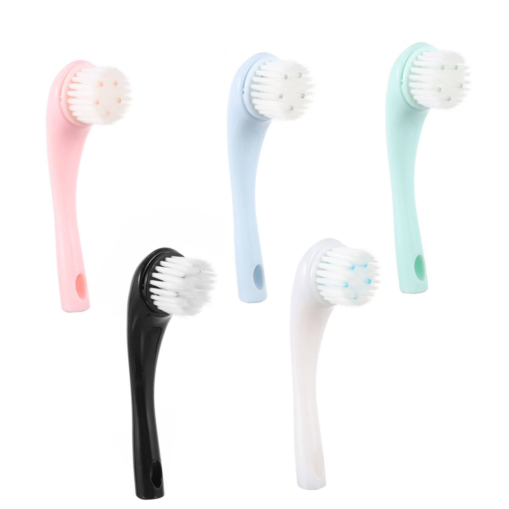 FOMIYES Supple Face Cleansing Brush Set 5pcs Deep Cleaning Tools for Face Skin Care Random Color
