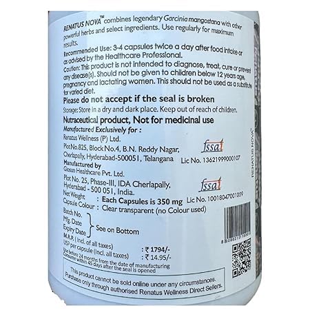 Image of Nutrition Nova Capsule 120 Ayurvedic Nova Original 120 Capsule with 12 Natural Ingredients (1)