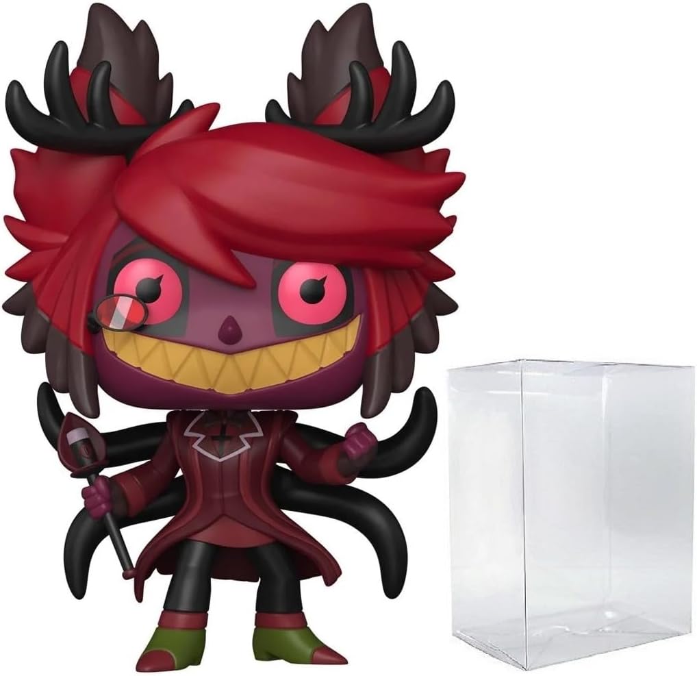 Funko POP Animation: Hazbin Hotel - Alastor Demon Form Limited Edition Chase Vinyl Figure (Bundled with Compatible Box Protector Case), Multicolored, 3.75 inches