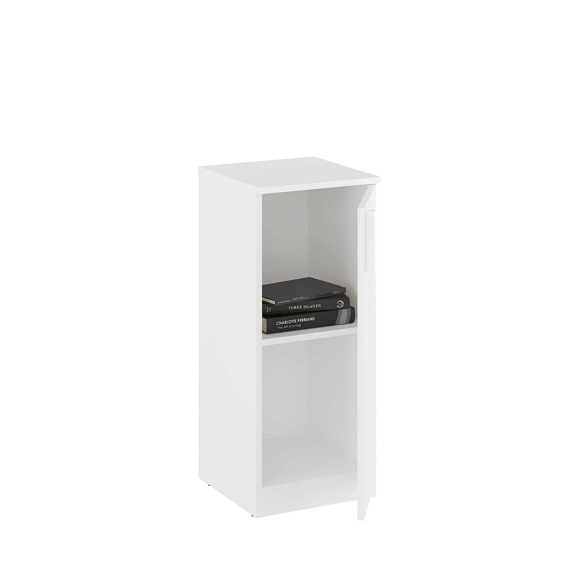 Buffet Bas Compact Komto Chêne Sonoma - 2 Portes, 60x84x37 Cm - Rangement Salon, Cuisine, Entrée - Montage Facile