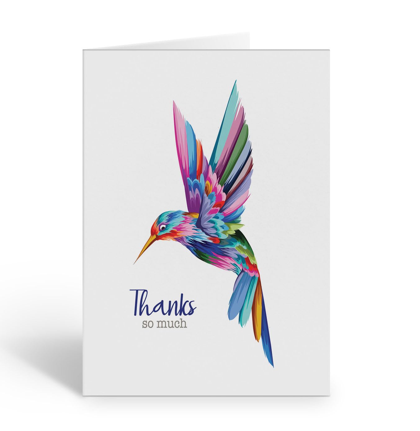 Stonehouse Collection Hummingbird Thank You Note Card, Blank Inside, Single Note Card with Envelope, Nature Inspired Stationery for Thank You, Appreciation & Everyday Correspondence (Hummingbird)