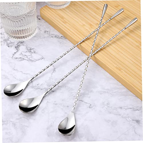 Cuillères à mélanger pour desserts et verres hauts outils de bar - 7