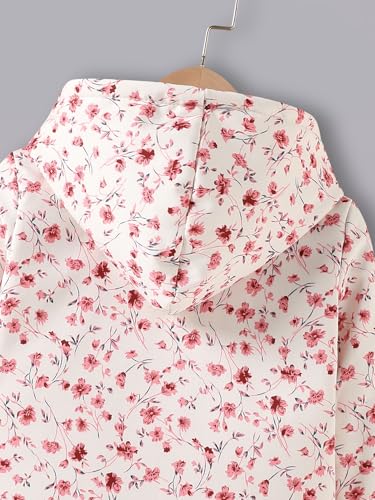 Girls Hooded Jacket Button Down Hoodie Long Sleeve Casual Jackets Outwear Fall Winter Warm Coat Outerwear for 8-12Y (8 Years)4