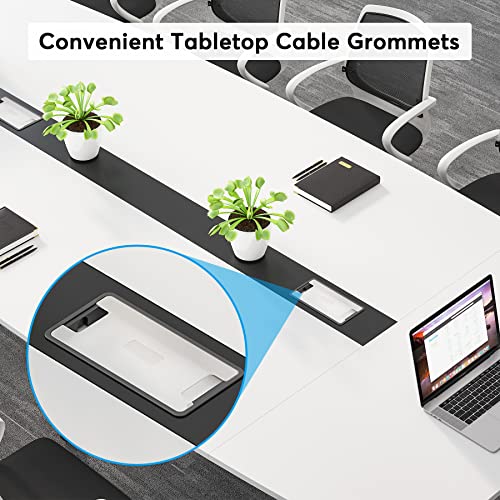 image for Tribesigns 8FT Conference Table, 94.48L x 47.24W x 29.52H Inches Boat 